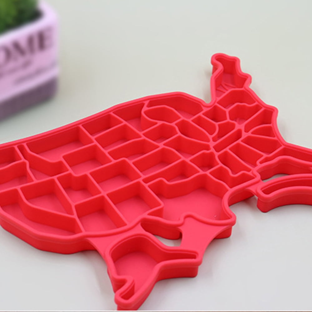 United States of America Map Ice Cube Tray and Popsicle Molds - China  America Popsicle Molds and Us Map Ice Mold price