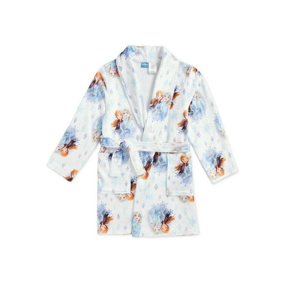 Disney Frozen Elsa Anna Bath Robe Pajama Girl Size 6/6X