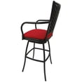thumbnail image 2 of Outdoor Extra Tall Patio Bar Stool 34" Erin Black - Red, 2 of 2