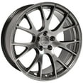 thumbnail image 3 of OE Wheels DG69 22 Inch Rims and Tires Fit Ram Hellcat Style 5x139.7 22x10 Gloss Hyper Black - Dueler H/L Alenza 285/45-22 (Set of 4), 3 of 5