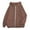 Brown, variant on LUOGENLI Women's Casual Solid Color Zipper Pocket Hoodie Hoodies for Women Zipper Black Size M