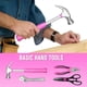 thumbnail image 3 of Juego de herramientas SOLUDE, 206 piezas, rosa, para mujer, bricolaje, 3 of 9