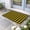 Yellow Black, variant on Black Blue Plaid Door Mat Indoor Outdoor, Country Buffalo Checked Gingham Non Slip Welcome Mat with Rubber Backing, Absorbent Fabric Front Door Mats Entryway Rug for Home Patio Entrance 16"x24"