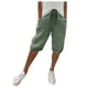 thumbnail image 1 of Pantalones capri elásticos para mujer - Pantalones informales con bolsillos grandes - Tejido suave de terciopelo dorado - Cintura alta - Tallas S-XXL - Lavado a mano/a máquina, 1 of 5