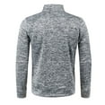 thumbnail image 4 of Kureaily Men's Full Zipper Casual Stand Collar Sweater Knit Long Sleeve Sweater, 4 of 4