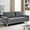 Grey, variant on 70" Modern Velvet Loveseat Sofa Couch,Mid-Century Tufted Upholstered Small Love Seat Couch with 2 Pillows for Compact Space,Living Room,Apartment,Green