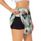 thumbnail image 1 of Balery Tropical Summer Palm Pantalones cortos deportivos para mujer con forro y dos bolsillos, elásticos, para entrenamiento, gimnasio, yoga-Small, 1 of 7