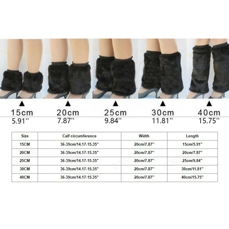 Wuxian Funny Socks Winter Fuzzy Thermal Leg Warmers Long Plush