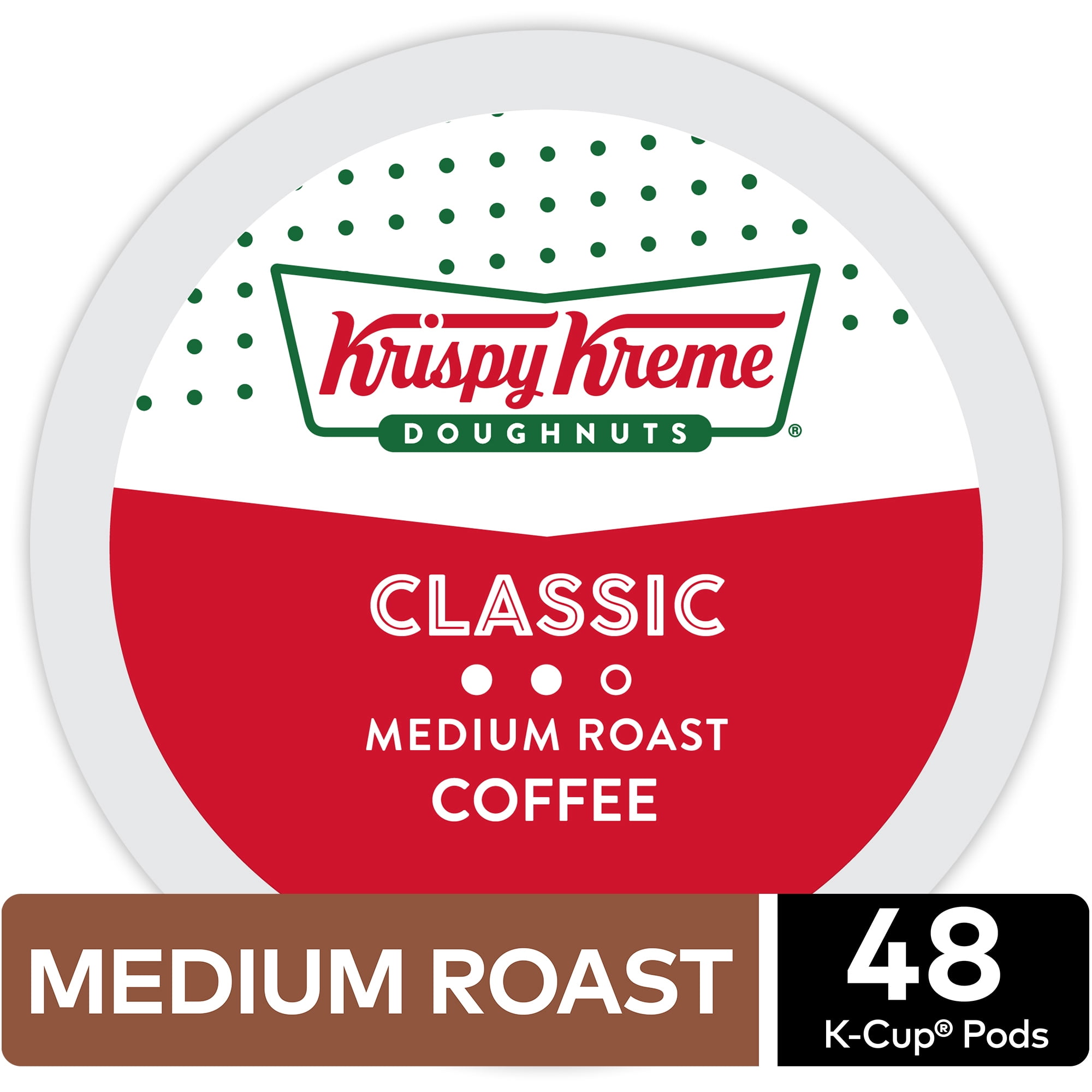 Krispy Kreme Classic Coffee, Keurig K-Cup Pod, Medium Roast, 48ct