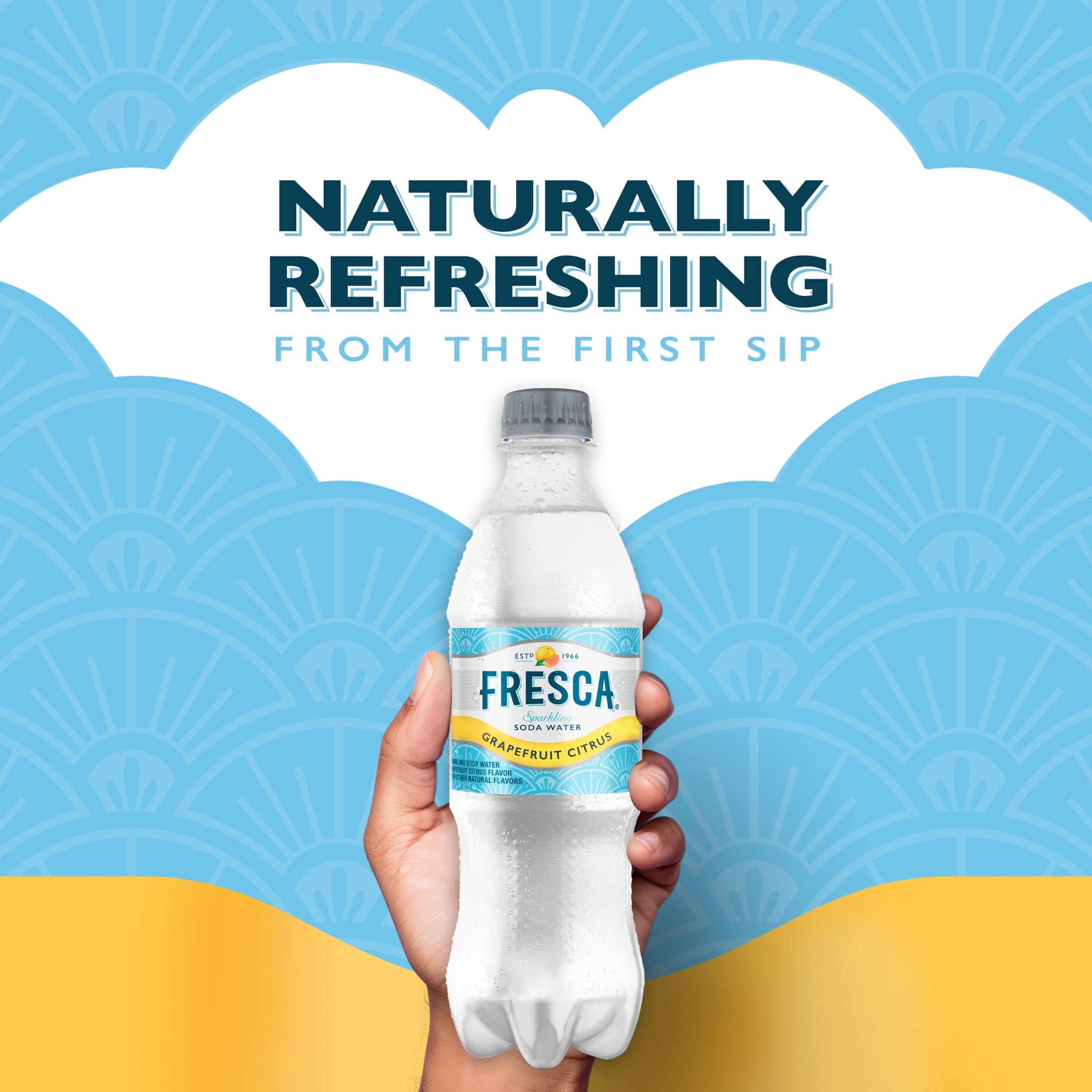 Fresca Citrus Soda Pop Bottle, 20 fl oz