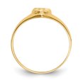 thumbnail image 2 of 14k Yellow Gold Childs Cross Ring Baby Religious, 2 of 9