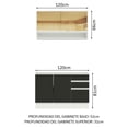 thumbnail image 3 of Cocina Integral Completa Modular Madesa Glamy 120cm BN 03, 3 of 5