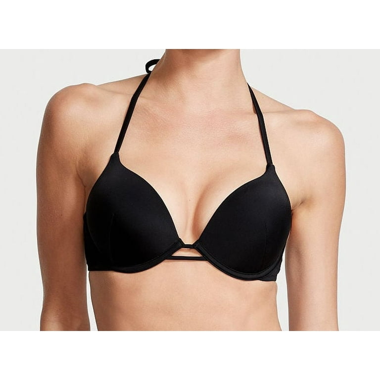 ☆Victoria's secret Shine Halter Bikiniブラックビキニ☆ 36C New Victoria's Secret Halter BOMBSHELL Add 2 cups
