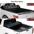 thumbnail image 3 of Mescukay Quad Fold Soft Folding Truck Bed Tonneau Cover Compatible for Ford F150 2009-2014, 4 Folding Bed Cover for Ford F-150, 5.5ft/67 inch Bed Fleetside, 3 of 7