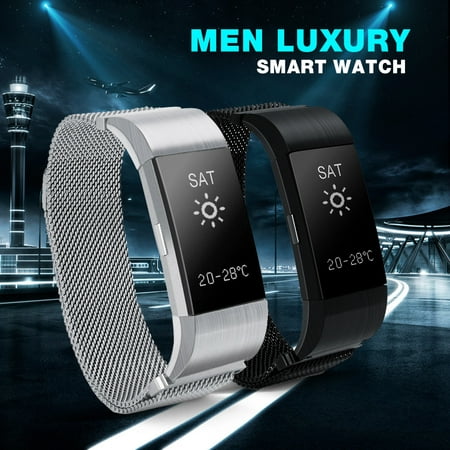 Waterproof Smart Watch Heart Rate Monitor Sport Sleep Monitor Sedentary Reminder Notifications Pushing for Android IOS (Best Water Reminder App Iphone)