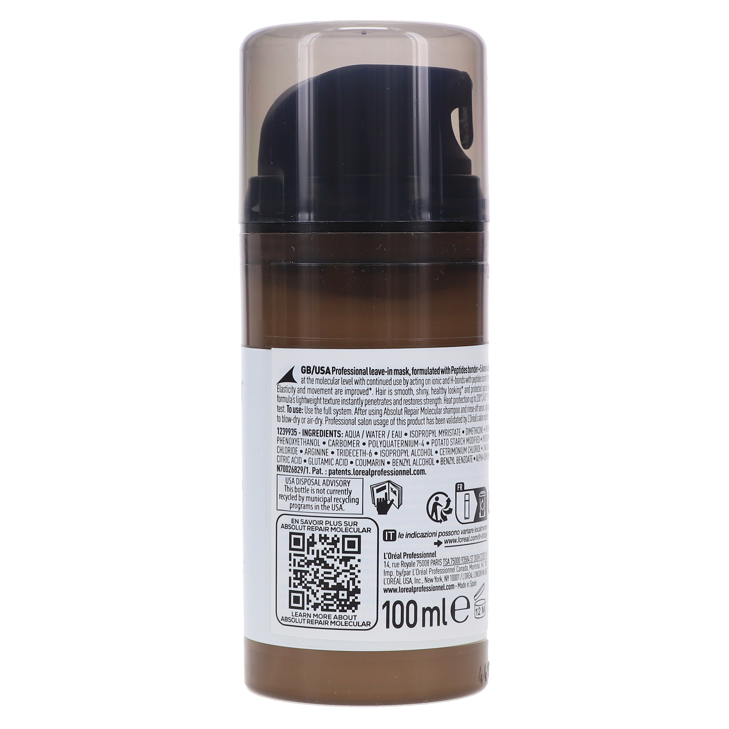 L'Oreal Professionnel Absolute Repair Molecular Leave-In 3.4 oz