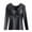 Black, variant on Lovzfmll Women's Thermal Top Self-Heating Long Sleeve, V-Neck with Fleece Lining and Seamless Design for Full Coverage Warmth