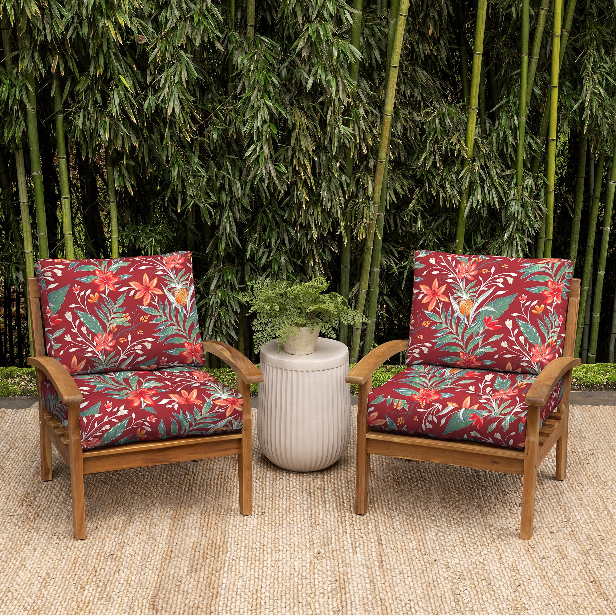ARDEN earthFIBER Tufted Blowfill Deep Seat Set, 24 x 24, Rain-Proof, Fade Resistant, Deep Seat Bottom and Back Cushion for Chair, Sofa, and Couch