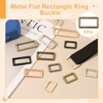 thumbnail image 3 of 8pcs Anillo Rectangular Plano de Metal, Hebillas Rectangulares de Metal de 26mm(1pulgada) para Cinta de Bolsa, Cinturón, Monedero, Manualidades DIY, Bronce, 3 of 7
