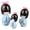 blue, variant on Jiibva 3Pc Black Kimono Wooden Dolls Decorative Figurine Traditional Asian Geisha Statue for Home Wedding