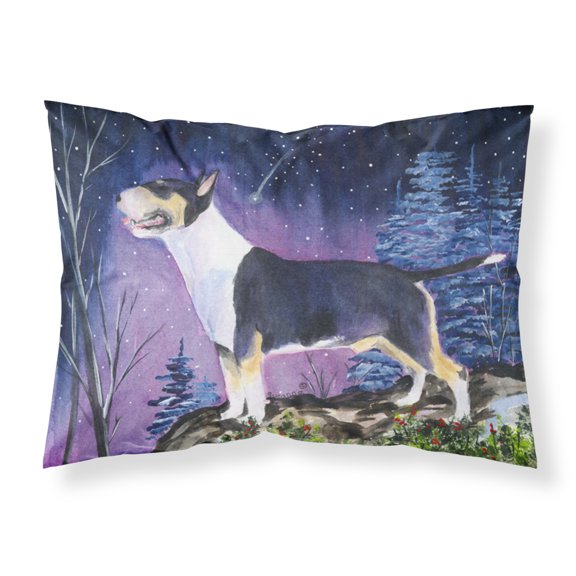 Carolines Treasures SS8344PILLOWCASE Bull Terrier Fabric Standard Pillowcase Standard multicolor