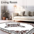 thumbnail image 2 of ODIKA 8x10 Machine Washable Non-Slip Area Rug, Vintage Medallion Floral Trellis Ornate Weaving Artistic Decorative Ultra Soft Rug, None, 551158, 2 of 7