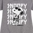thumbnail image 3 of Peanuts - Snoopy Rock Name Repeat - Toddler And Youth Girls Fleece Dress, 3 of 6