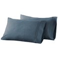 thumbnail image 2 of Superior Egyptian Cotton 850 Thread Count Duvet Cover Set, Full/Queen, Dark Blue, 2 of 2