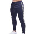 thumbnail image 2 of SDNall Mens Pants Men Color-Matching Pockets Zipper Pull Rope Fashion Casual Comfort Pants, 2 of 9