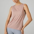thumbnail image 4 of SWSMCLT Women's Soft Tank Top Running Top Cotton Fall Split Basic Vest Yoga Workout Loose Backless Summer Pink Small, 4 of 4