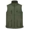 thumbnail image 2 of Awdenio Men's Outdoor Vest Leisure Jacket Lightweight Vest With Zip Many Pockets, 2 of 8