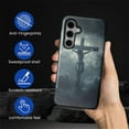 thumbnail image 4 of FKBRCL4U Compatible with Samsung Galaxy S25 Case Large Cross Jesus Dark Sky Clouds Pattern for Girl Full Body Design Soft Silicone Drop Shock Scratch Protection, 4 of 7