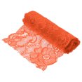 thumbnail image 1 of Cinta de Encaje de 7.1 Pulgadas de Ancho y 2 Yardas, Patrón Floral, Cinta de Encaje Mandarina para Manualidades DIY, Envoltura de Regalos, Ramos, Decoración de Bodas y Costura, 1 of 7