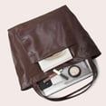 thumbnail image 3 of 2022 New Large Capacity Tote Bag Womens Large Bag With Pockets Soft Leather Hand-held One Shoulder Retro Oil Wax Leather, 3 of 5
