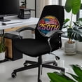thumbnail image 2 of POLERO All-in-One Office Swivel Chair Slipcover with Patriotic 150th Liberty Print, Brushed Elastic Fabric Non Slip Stretch Cover for Home Study Workspace, 2 of 7