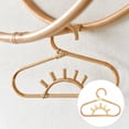thumbnail image 1 of Kids Hanger Rainbow Moon Sun Design Non-Slip Rattan Scarf Garments Hanging Rack for Closet, 1 of 8
