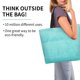 thumbnail image 2 of Balery Blue And Turquoise Bolsa Tote Estilo Estético con Cremalleras, Bolsa de Hombro, Bolsa de Compras Grande y Plegable, 2 of 8