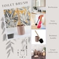 thumbnail image 3 of Cappuccino Toilet Brush and Holder Set with Natural Bamboo Handle - Durable, Elegant Bathroom Accessory for a Clean Home, 3 of 8