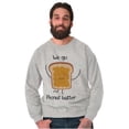 thumbnail image 5 of Kawaii Matching Couples Set PB and J Unisex Plus Fleece Graphic Sweatshirt Brisco Brands 2X, 5 of 6