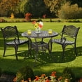 thumbnail image 3 of Costway 36" Patio Round Dining Bistro Table Cast W/2" Umbrella Hole, 3 of 10