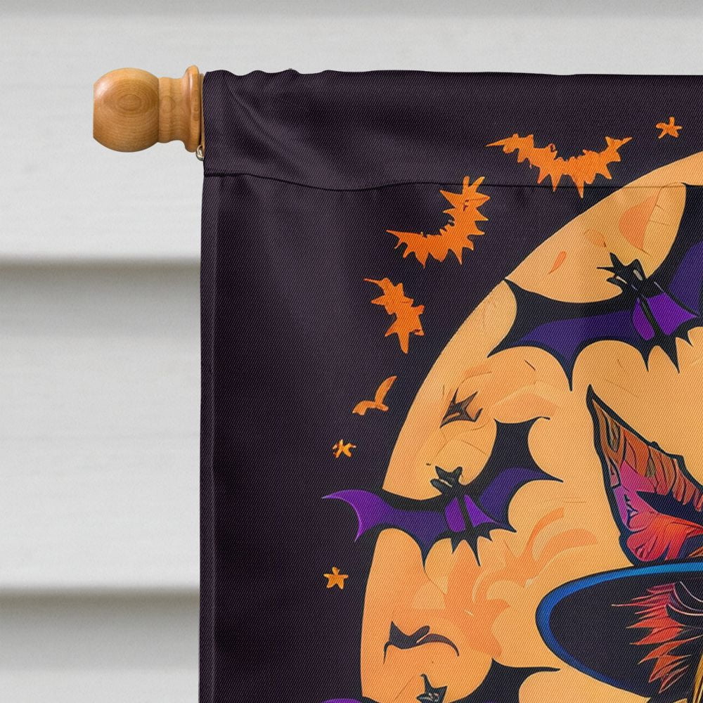 Halloween Australian Terrier Dog House Flag 28x40IN Double-Sided Polyester Decorative Sleeve Pole Flag for Outdoor Home Garden