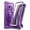 Purple, variant on Dexnor for Samsung Galaxy S9 Case, [Built in Screen Protector and Kickstand] Heavy Duty Military Grade Protection Shockproof Protective Cover for Samsung Galaxy S9 Black