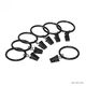 thumbnail image 4 of Gancho para cortina de ducha con clip negro, anillo romano, clip para cortina de ducha, gancho para cortina, 4 of 5