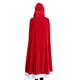 thumbnail image 3 of Billuyoard Capa con capucha roja de 1,5 m, disfraz de Navidad, capa de Papá Noel, manto rojo para fiesta de Navidad, disfraz de Cosplay Kits de decoración para fiestas Billuyoard HA038357-00, 3 of 6