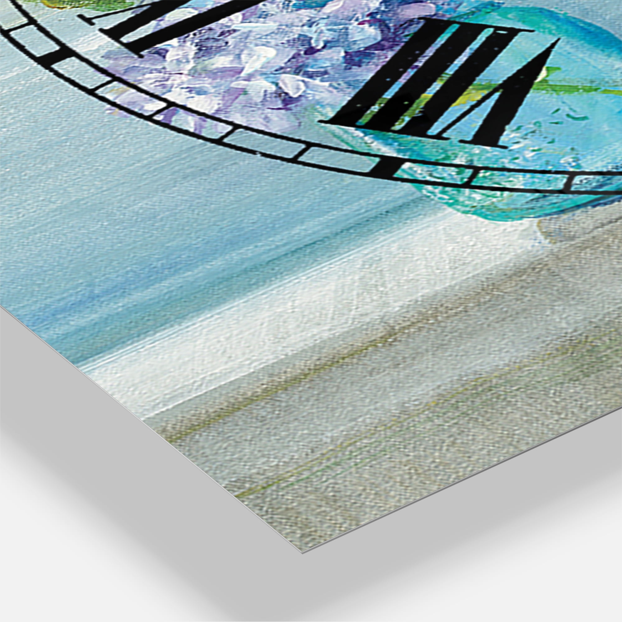 Designart 'Coastl Flowers Bouquets' Coastal Wall Clock