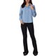 thumbnail image 2 of CAMISA DE TRABAJO DE MUJER CHIC INSPIRE DE MANGA LARGA CON PLIEGUES Y BOTONES TAMAÑO 2XL AZUL POLVO, 2 of 6