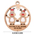 thumbnail image 2 of De Madera Ahueca Hacia Fuera El Árbol De Navidad Que Cuelga El Regalo Colgante Para Amigos Y Familiares Minnieouse HA044561-04, 2 of 6