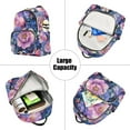 thumbnail image 5 of FORMRS Mini Backpack Purse for Women Travel Daypack Casual Shoulder Bag, Colorful Art Flowers, 5 of 7