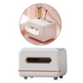 thumbnail image 1 of Elegante caja de pañuelos, organizador de escritorio, contenedor, caja de almacenamiento, soporte para teléfono móvil, quatre en un, servilletero para sala blanco BLESIY Estuche de tejido, 1 of 8