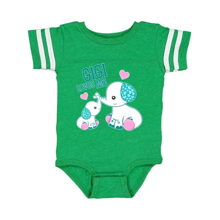 

Inktastic Gigi Loves Me-cute elephants Gift Baby Boy or Baby Girl Bodysuit